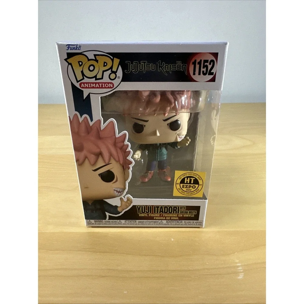 Funko Pop 1152 Yuji Itadori With Sukuna Mouth 2022 Hot Topic Expo JJK Exclusive